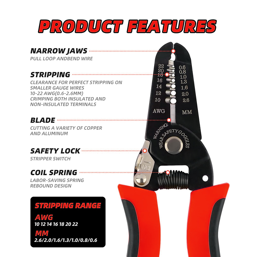 Wire Stripper Cutter - 와이어 커터, 와이어 스트리퍼 크림퍼, 와이어