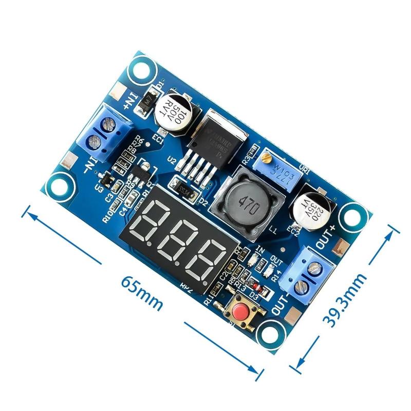 Diy For Electronics - LM2596 전원 공급 모듈 디스플레이 포함