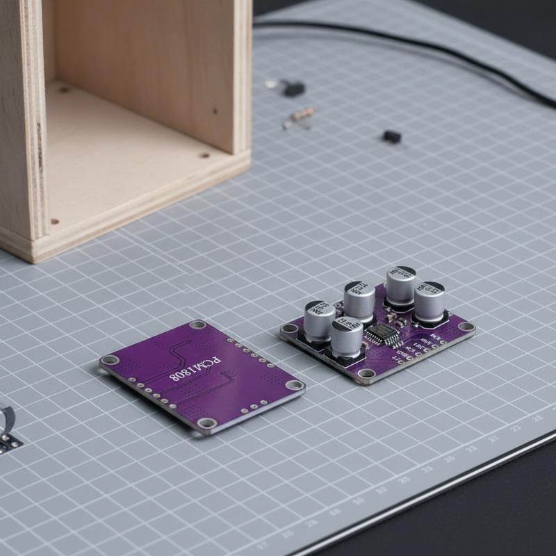 Diy Analog Electronics - 신형 24비트 PCM1808 스테레오 ADC 모듈