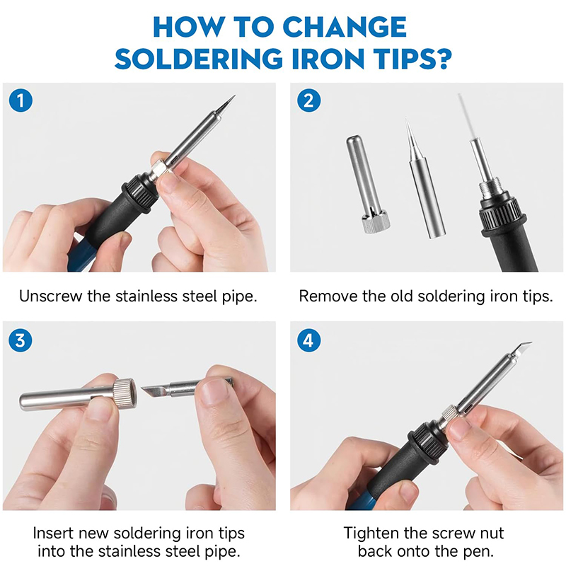 온도 조절 가능 220V 60W 납땜 인두 세트 DIY - Useful Diy Electronics 리뷰 및 가격