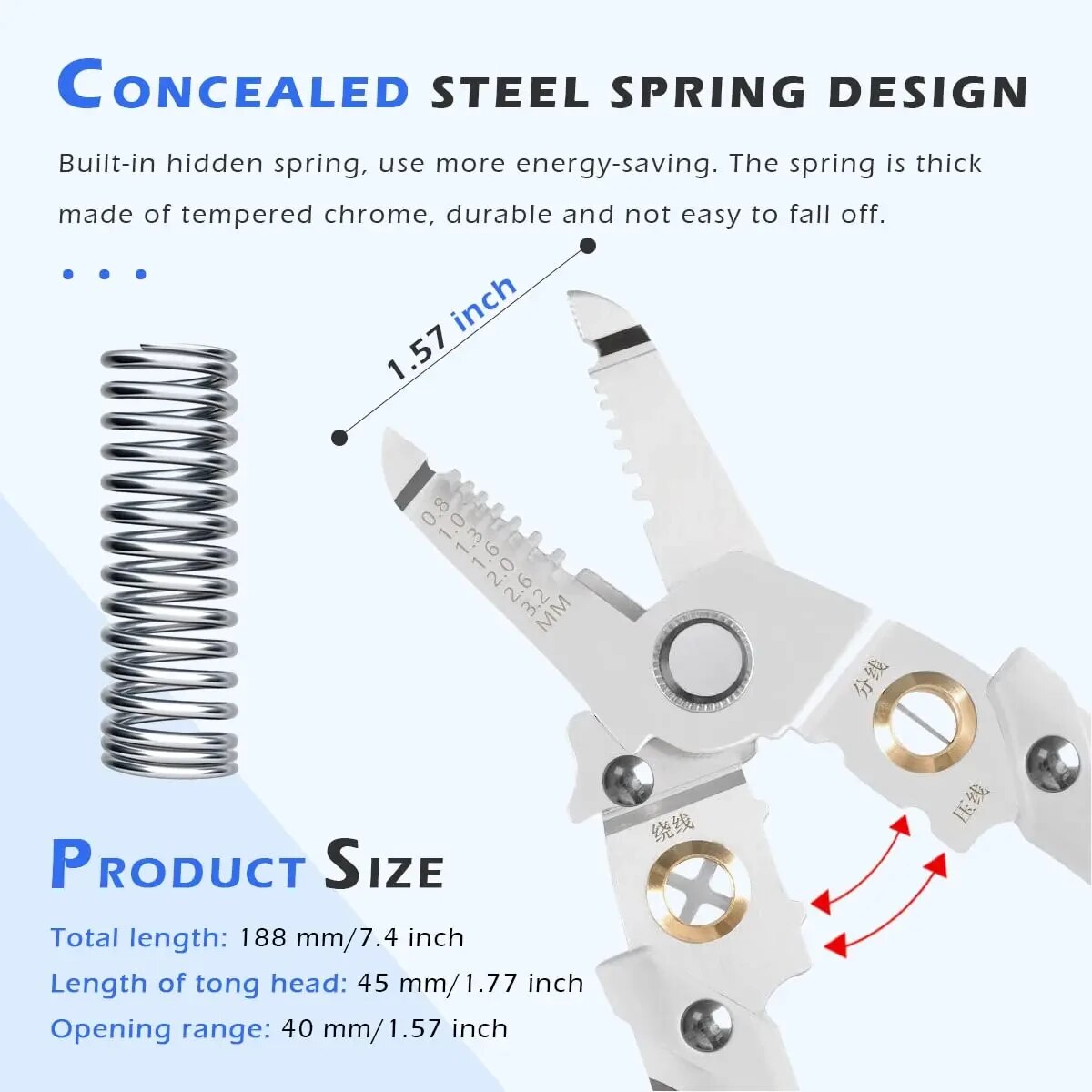 6 In 1 와이어 스트리퍼 특수 와이어 펜치 도구 전 - Wire Stripper Cutter 리뷰 및 가격