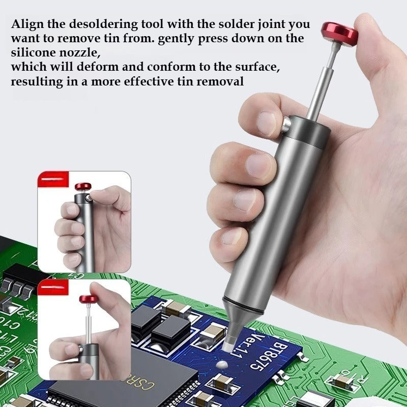 알루미늄 합금 솔더 흡입기 수동 진공 흡입 틴 건 PC - Desoldering Pump Solder 리뷰 및 가격