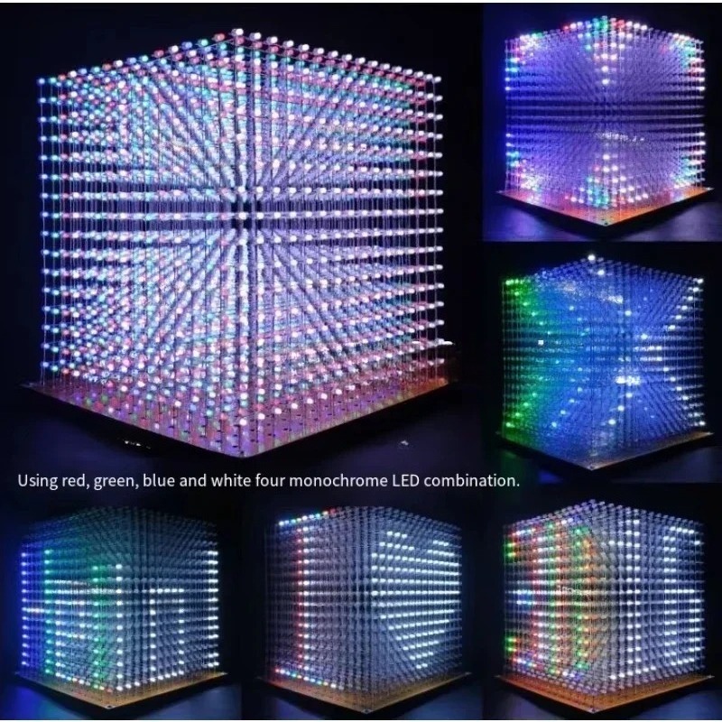 3 D16mini 라이트 큐브 키트 16x16x16 전 - Diy For Electronics 리뷰 및 가격