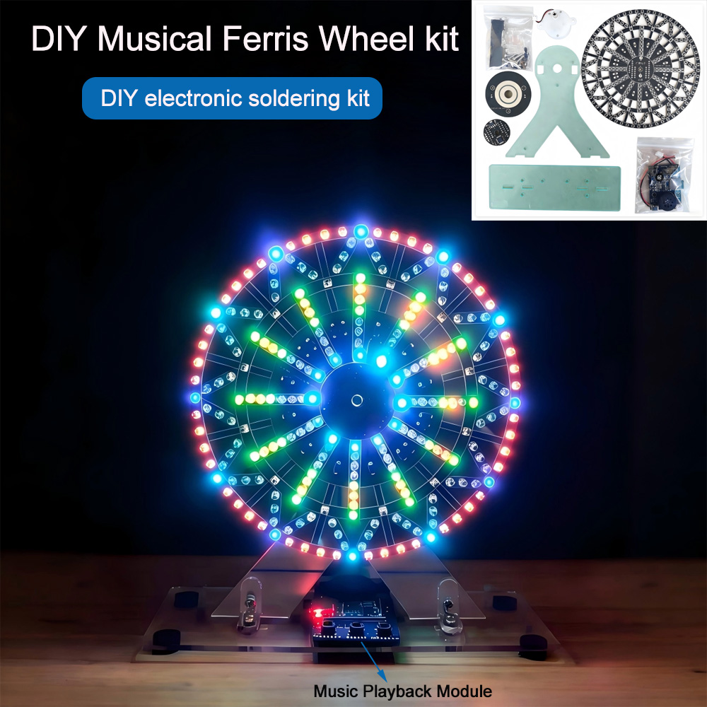 DIY 전자 키트 LED 조명 뮤지컬 관람차 DIY 납 - Useful Diy Electronics 리뷰 및 가격