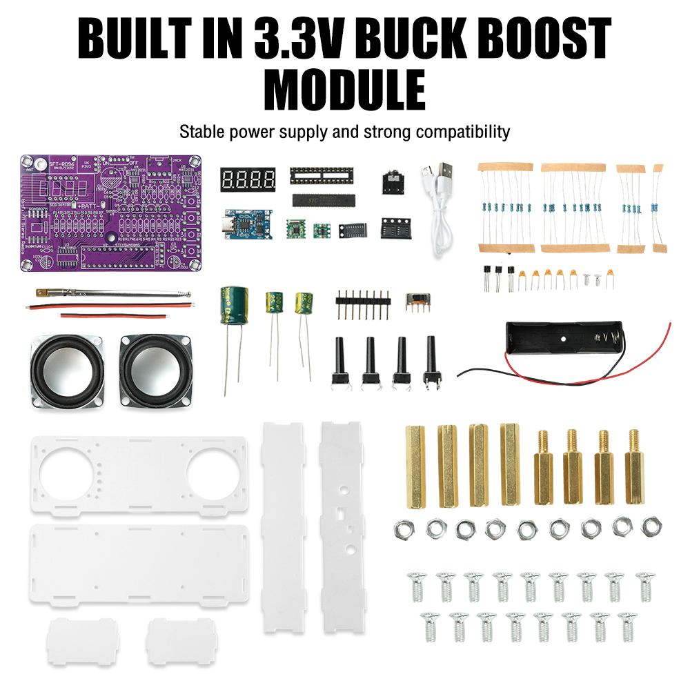 87.5-108MHz 듀얼 채널 FM 라디오 전자 DI - Diy Audio Electronics Projects 리뷰 및 가격