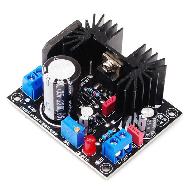 LM338 5A 출력 조정 가능한 선형 조정 전원 공급 - Diy Electronics Board 리뷰 및 가격