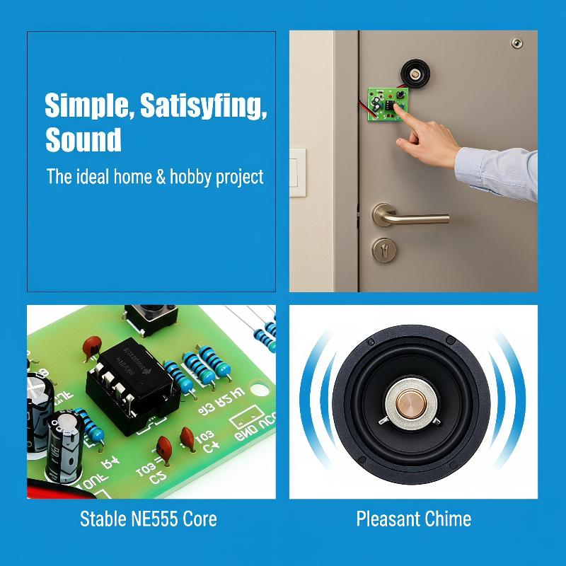 NE555 도어벨 DIY 납땜 연습 키트 듀얼 톤 딩동 - Useful Diy Electronics 리뷰 및 가격
