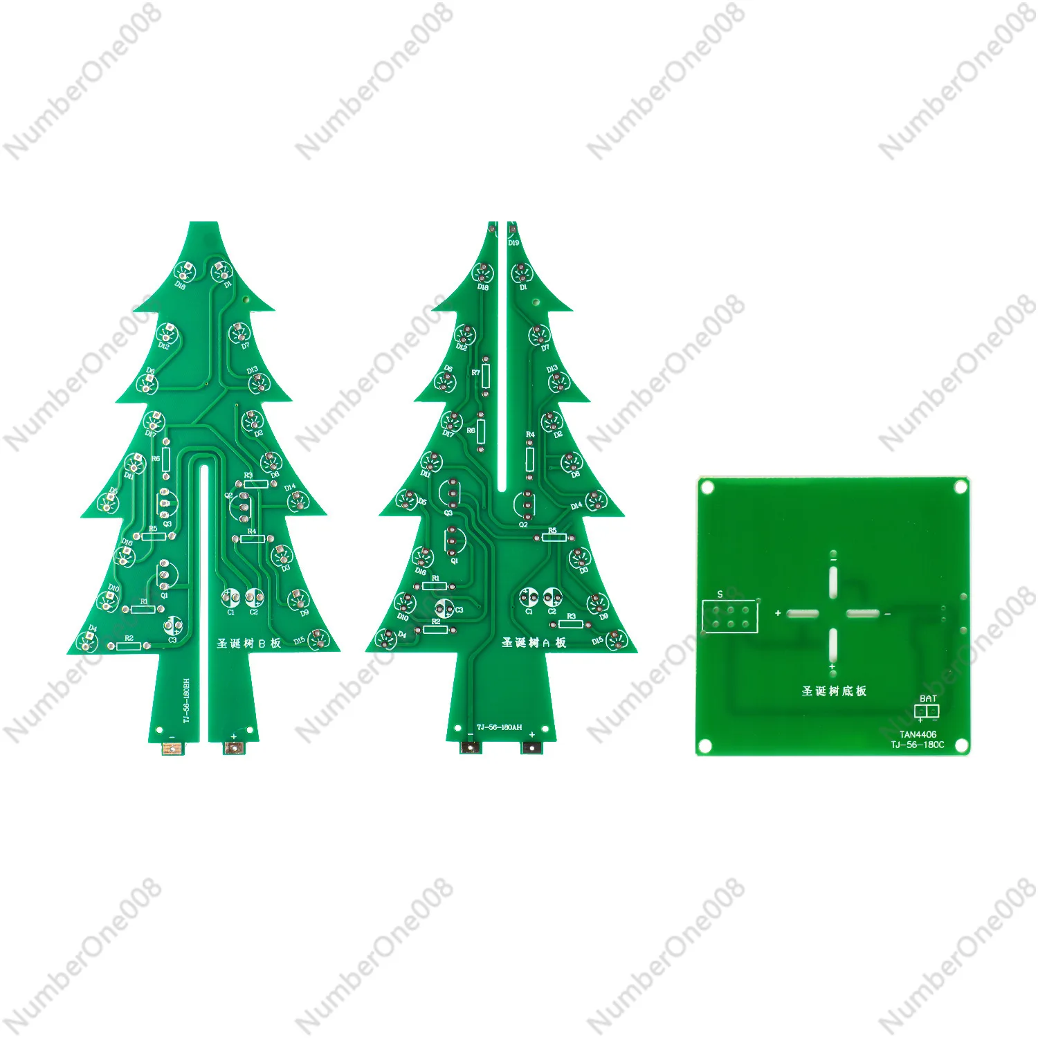 3D 컬러풀 크리스마스 트리 LED 물결무늬 조명 플래 - Diy Electronics Soldering Kit 리뷰 및 가격