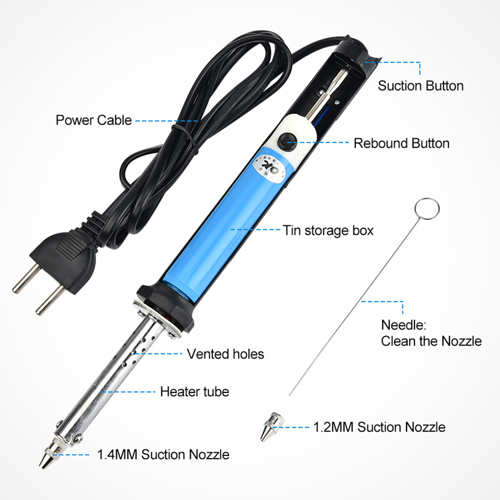 미국 110V 유럽 220V 전기 주석 흡입 펜 납땜  - Desoldering Pump Solder 리뷰 및 가격