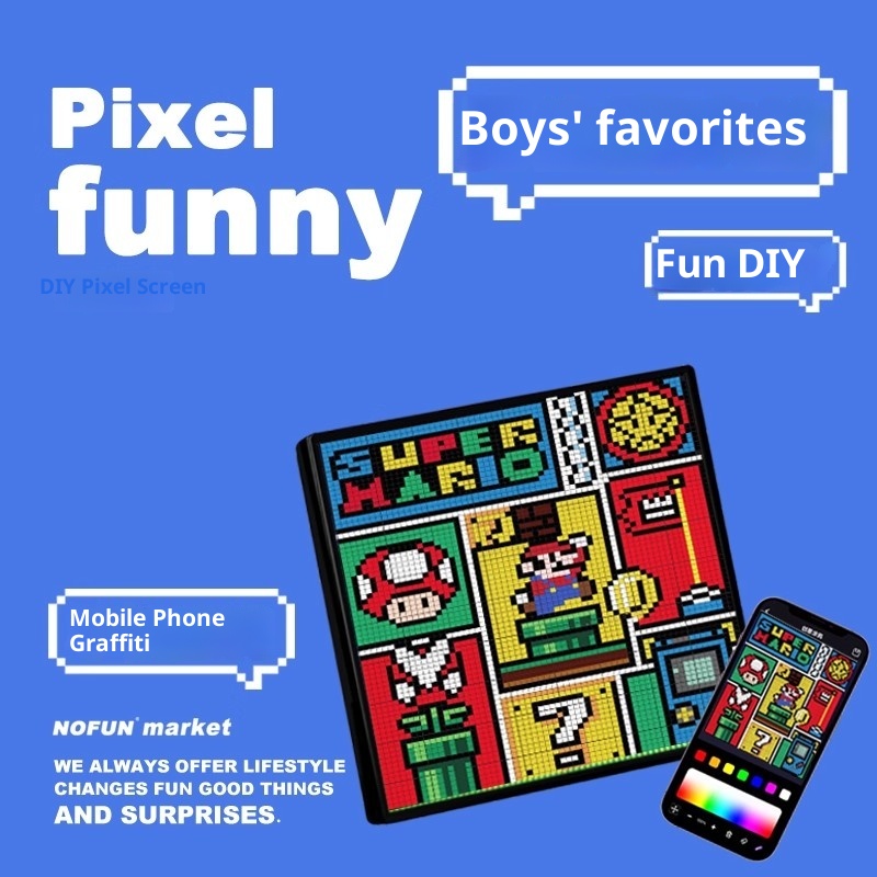 DIY 픽셀 스크린 맞춤형 전자 픽셀 스크린 남자친구  - Diy Electronics Game 리뷰 및 가격