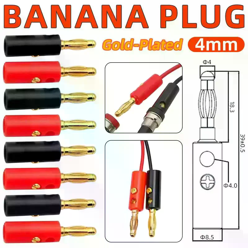 4MM 바나나 플러그 소켓 터미널 세트고전도성 커넥터  - Diy Audio Electronics Projects 리뷰 및 가격